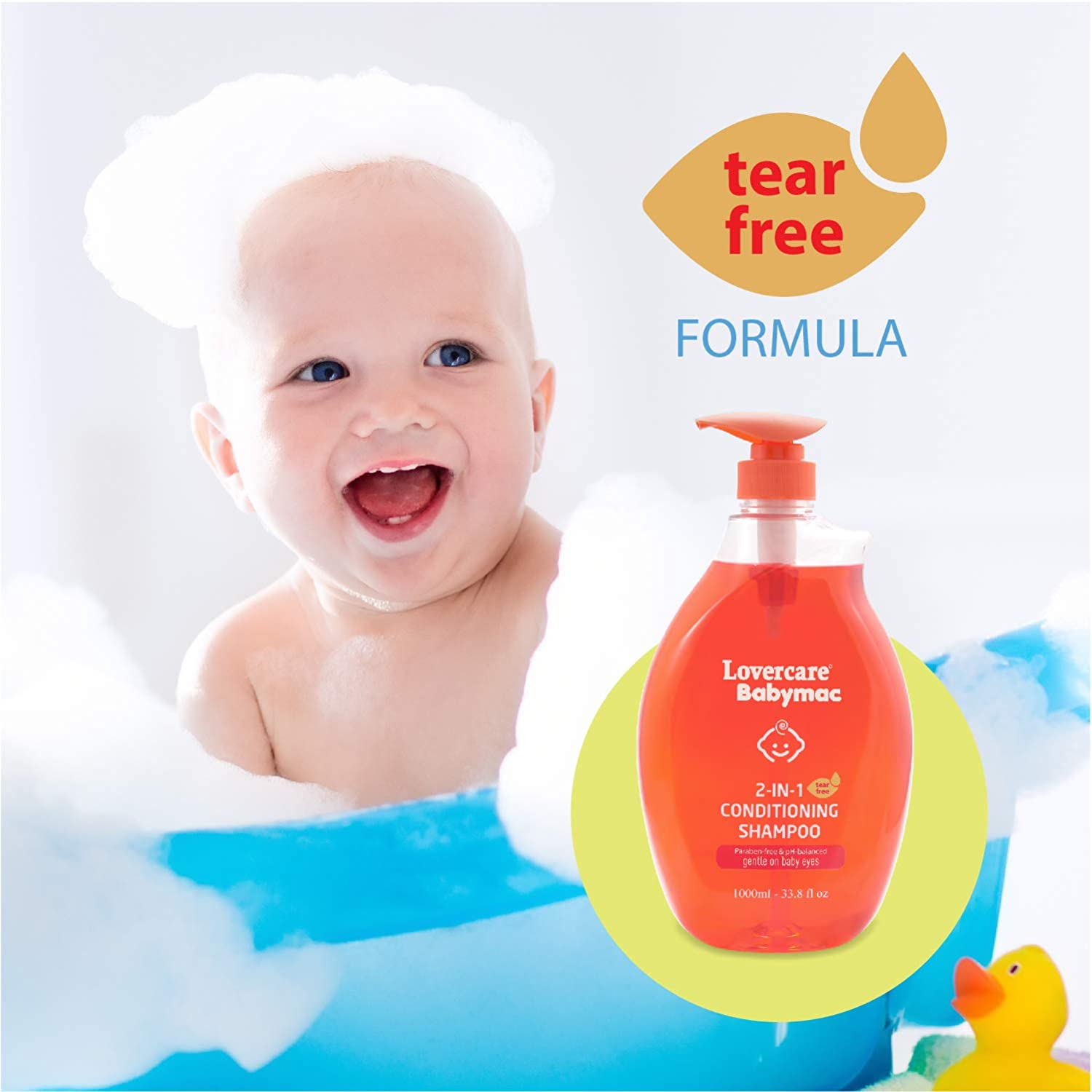 Babymac 2 In1 Conditioning Shampoo - 1000 Ml image number 1