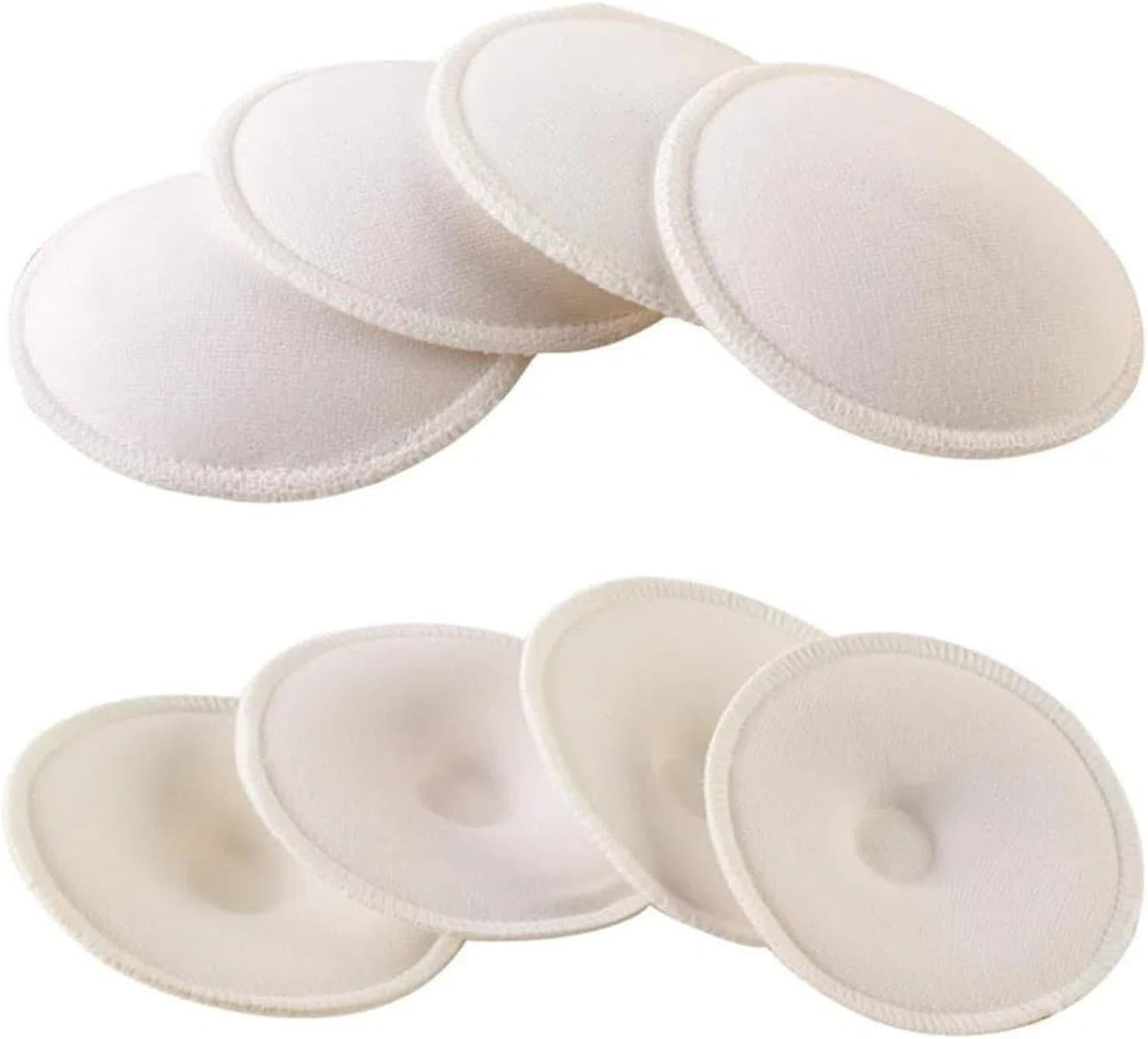 MILIOG 10PCS Reusable Nursing Pads, Organic Bamboo Breast Pads for Breastfeeding - Soft, Hypoallergenic, Leak-Proof Washable Pads with Waterproof Layer + Laundry & Storage Bags image number 4