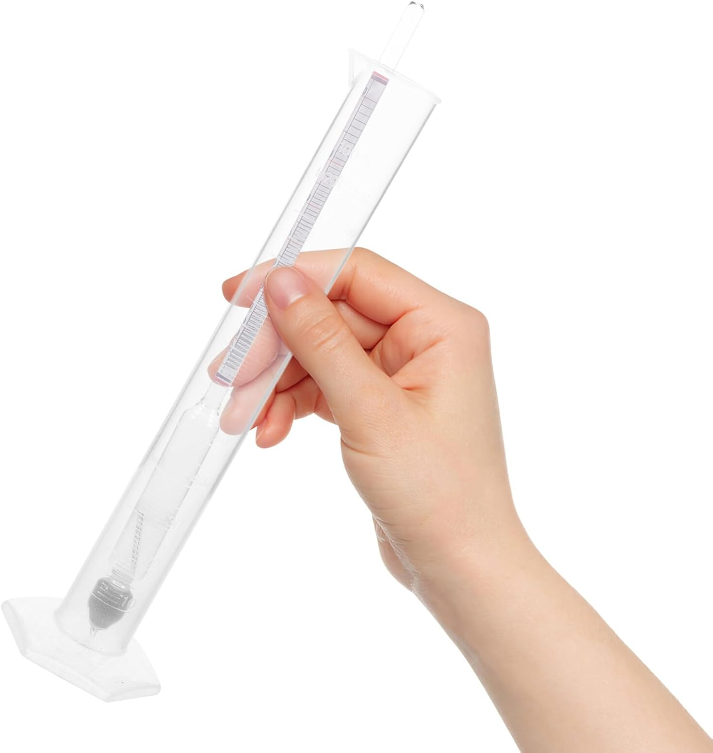 SOLUSTRE Hydrometer & Testing Jar Kit: 1 Set Triple Scale Alcohol Hydrometer with Glass Cylinder for Brew Beer Wine, Home Brewing Supplies, 41GBBSX211L05HIP27ACBX image number 6