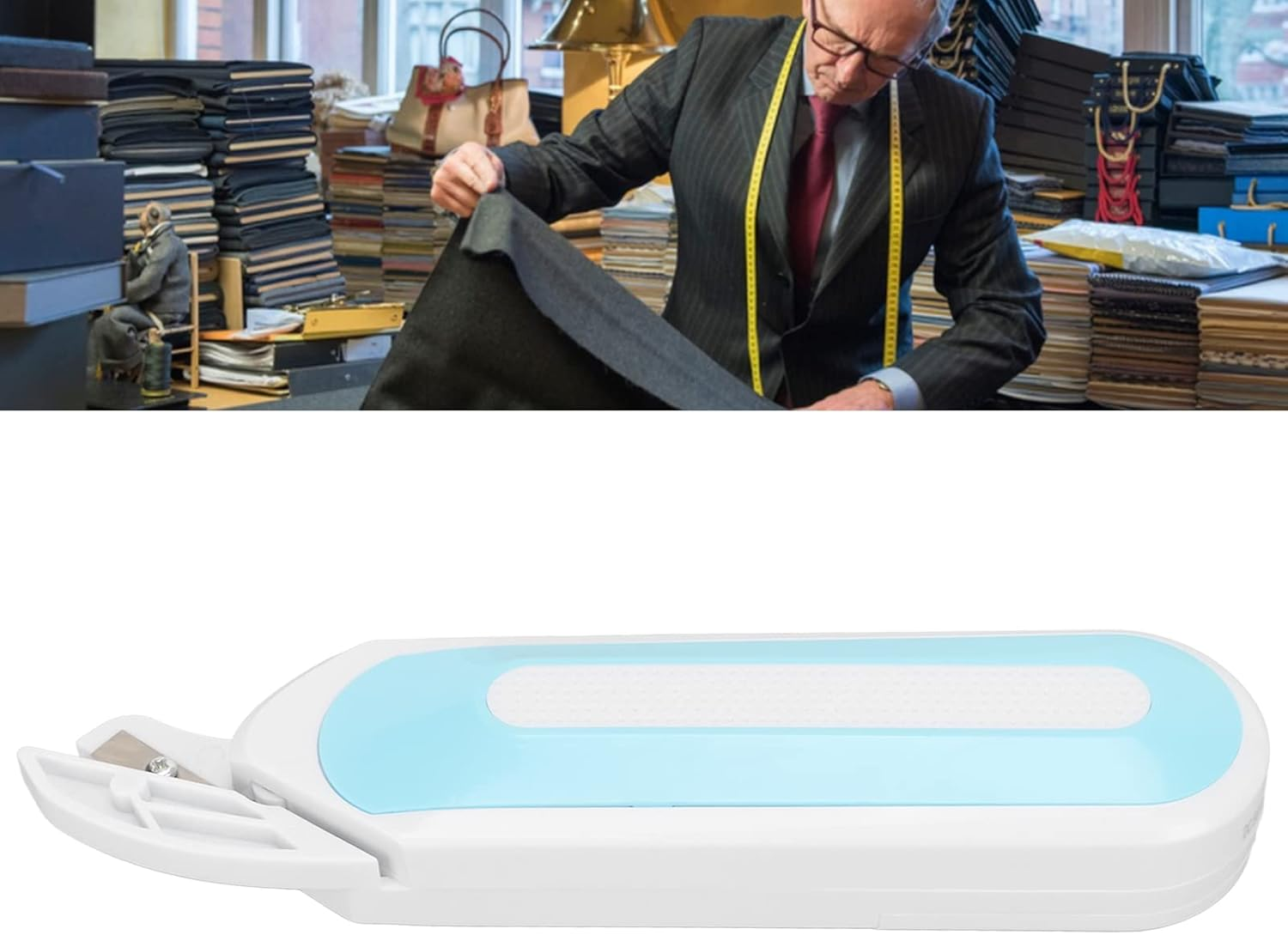 Cordless Electric Scissors - Multi-Purpose Fabric, Carpet & Leather Cutter - Battery Powered Gift Wrap & Home Use Electric Scissors image number 6