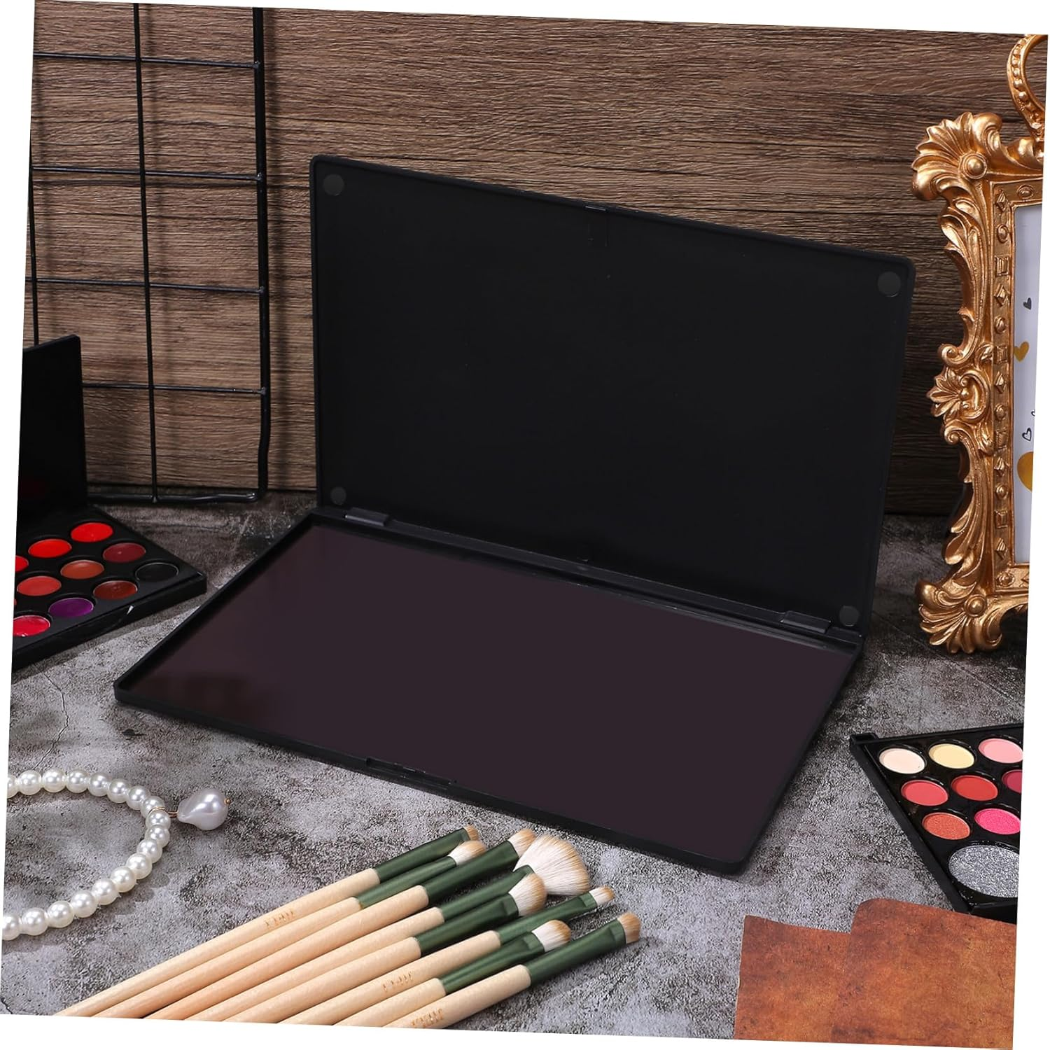 OKUMEYR DIY Large Empty Magnetic Eyeshadow Organizer Tray Cosmetic Storage Palette for Travel and Custom Makeup Sub Plate image number 2