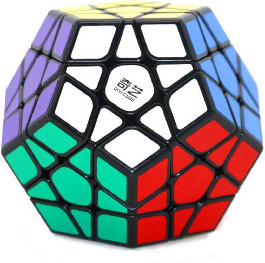 Cuberspeed Qiyi Megaminx Black Magic Cube Mofangge Qiyi Qiheng Black Megaminx Speed Cube image number 1