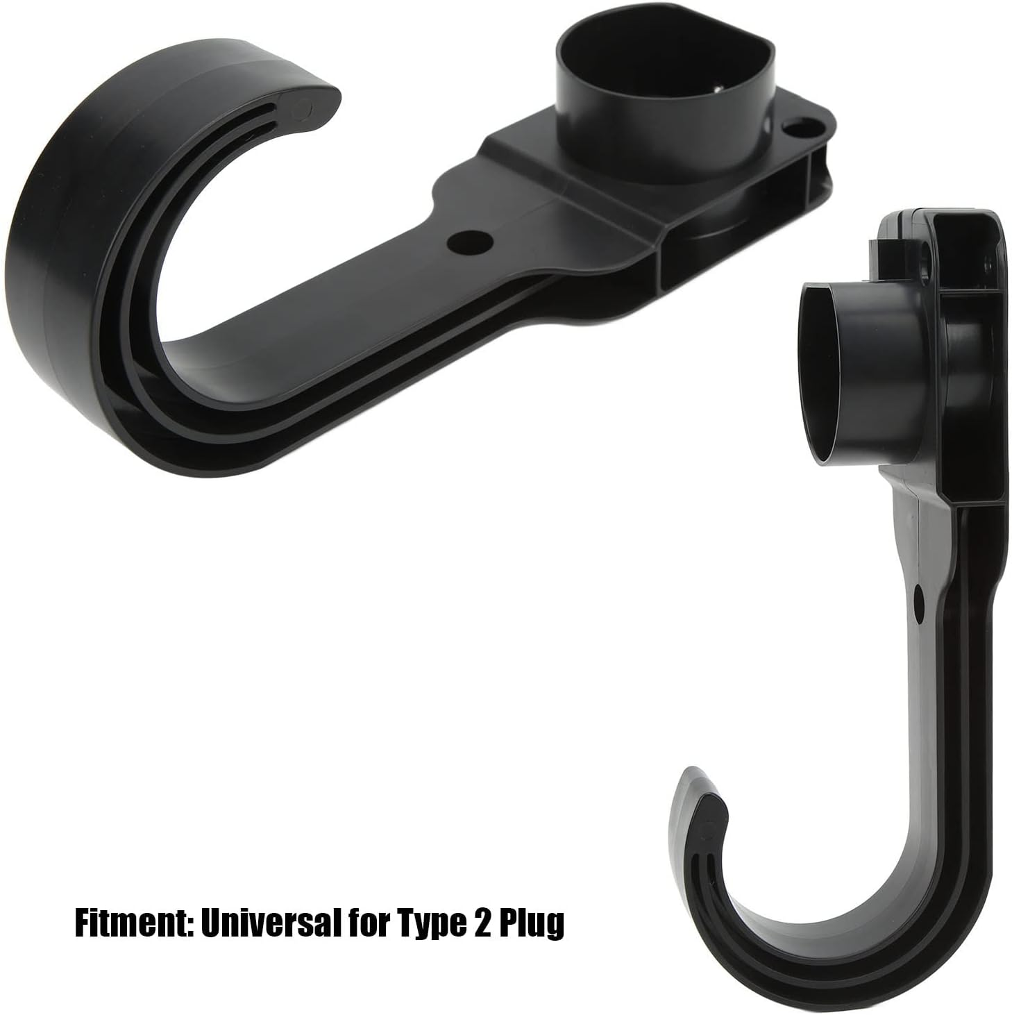 EV Holder, ABS Waterproof Dustproof EV J Hook Sturdy and EV Charging Cable Holder Simple to Install Charging Cable Holder Universal for Type 2 Plug