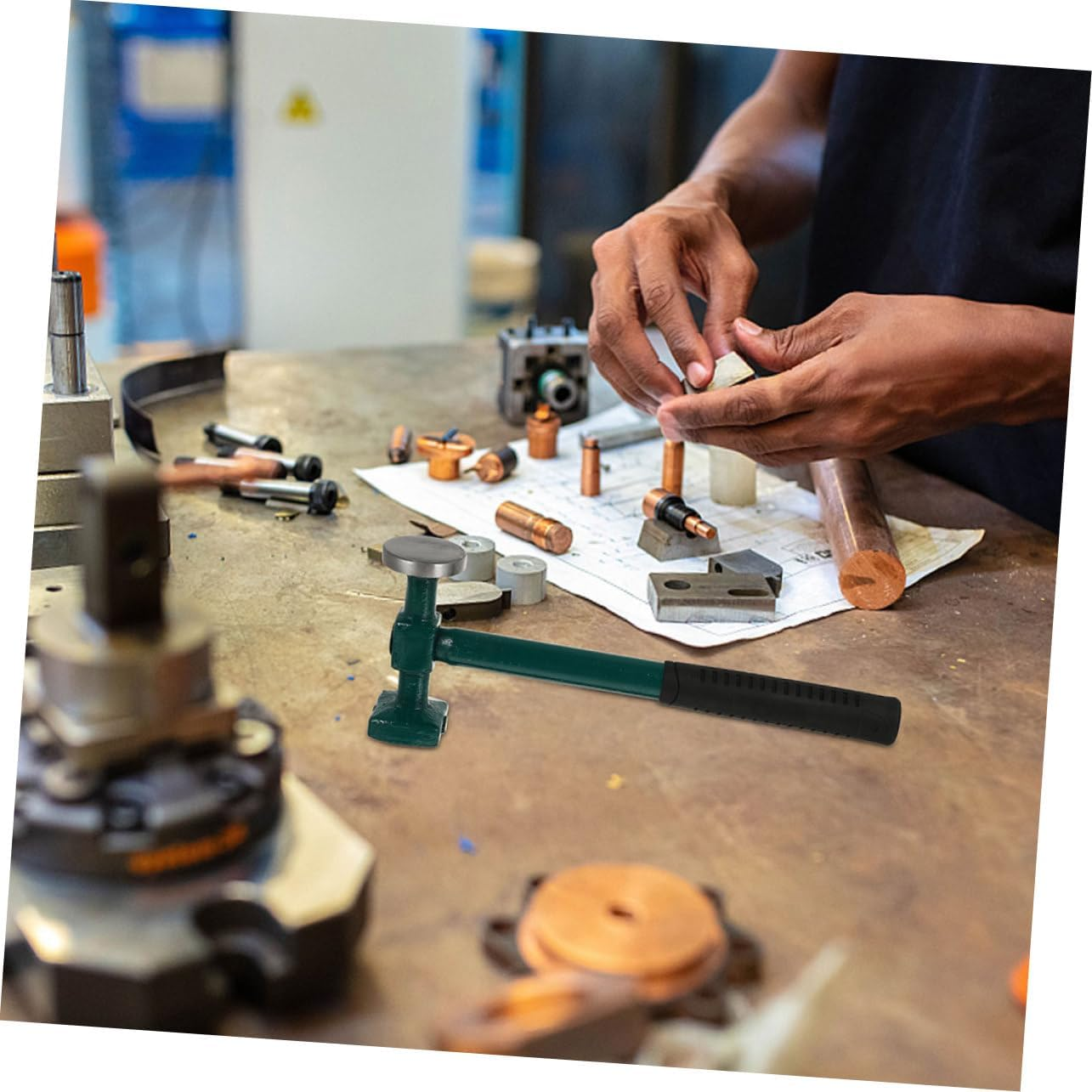 2Pcs Auto Body Hammer for Hand Tools for Panel Damage Efficient Mallet for Automotive Bodywork Essential Tool for Vehicle Restoration image number 1