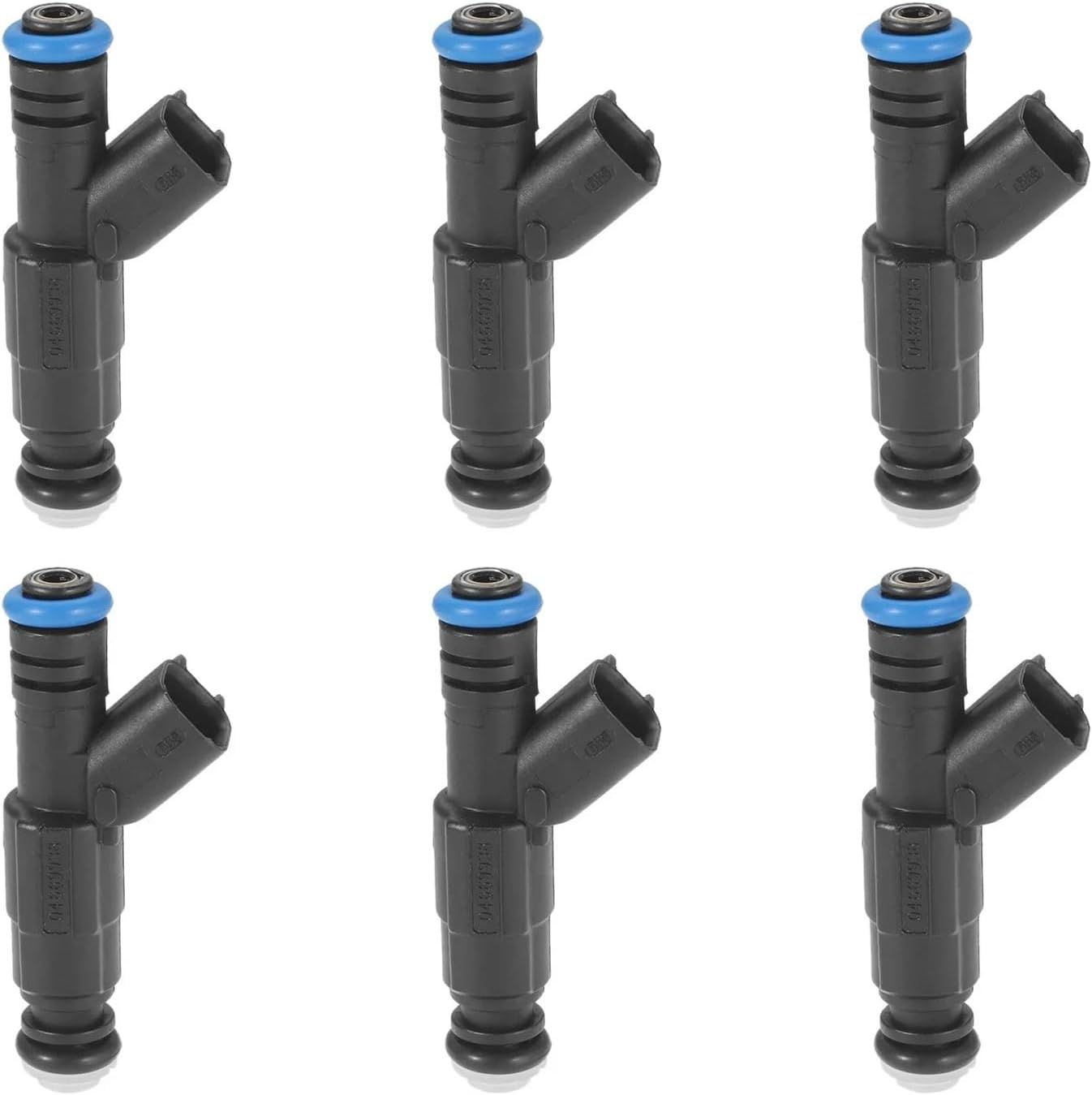 6Pcs Fuel Injectors 4 Hole 0280155784 Compatible with Jeep Cherokee Grand Cherokee Wrangler 4.0L Compatible with Dodge Ram 1500 2500/3500 Van 5.2L 1999-2004 image number 2