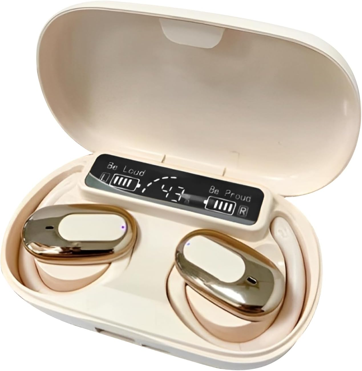 Yjkedfh Open Ear Clip Wireless Earbuds - Comfort Wireless Headphones | Waterproof Noise Reduction Long Battery Life Smart Earphone for Game Men Travel Women Phones Adults Home image number 4