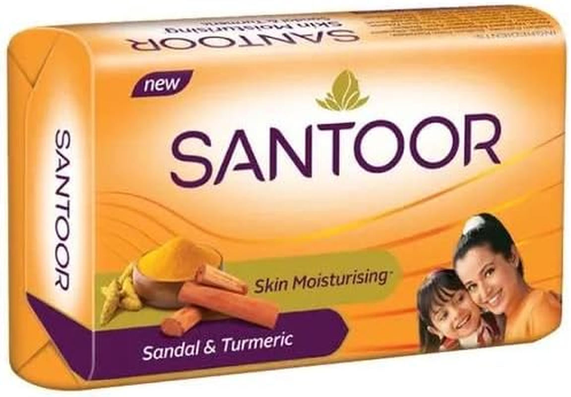 SANTOOR Soap Sandal & Turmeric 100G X 8