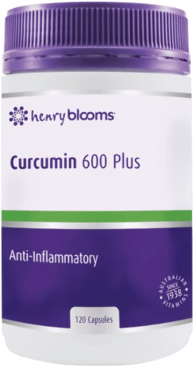 Henry Blooms Curcumin 600 plus with Biop 120 Capsules