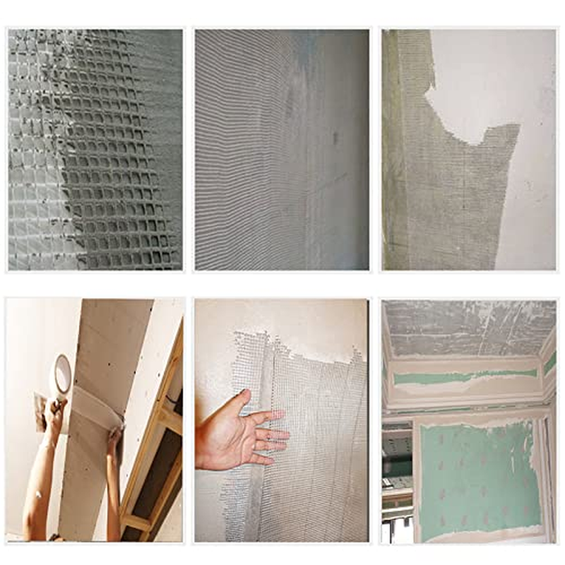 LLPT Drywall Repair Fiberglass Tape 4&rdquo; X 100 Feet Industrial Grade Extra Strength Fiber Mesh Heavy Duty Self Adhesive for Seam Patch Wall Crack Seam Repair Color White (DRF410) image number 2