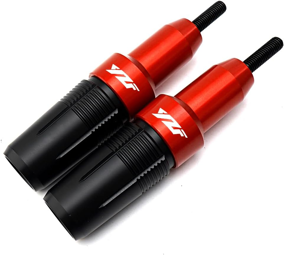 MOWOK for Yamaha R3 YZFR3 YZF-R3 R3 2015-2019 2020 2021 2022 2023 2024 2025 Motorcycle Accessories Aluminum Crash Protector Pad Falling Protection Frame Sliders Exhaust Slider (Black, 1 Pc)