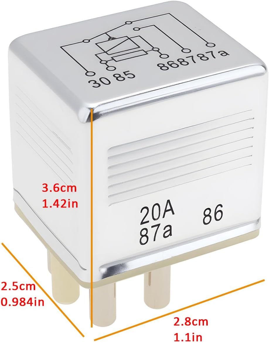 Emagtech 5-Pin Relay Main Current 0015420219 0015422219 Compatible with Mercedes R107 W123 W124 W116 W126 R129 W201 image number 3