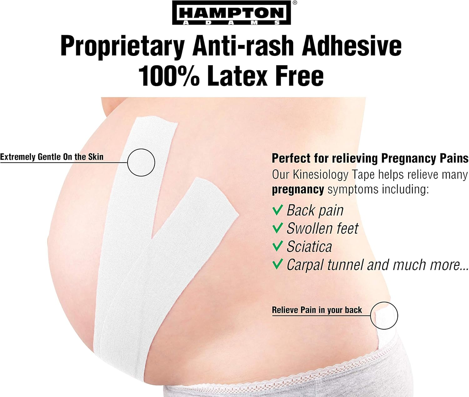 Kinesiology Tape - Latex Free Elastic, 16Ft Water Resistant Kinetic Uncut Kinesio Tape for Knee Pain, Elbow and Shoulder Muscle & Plantar Fasciitis (2-Pack) - Orange image number 2