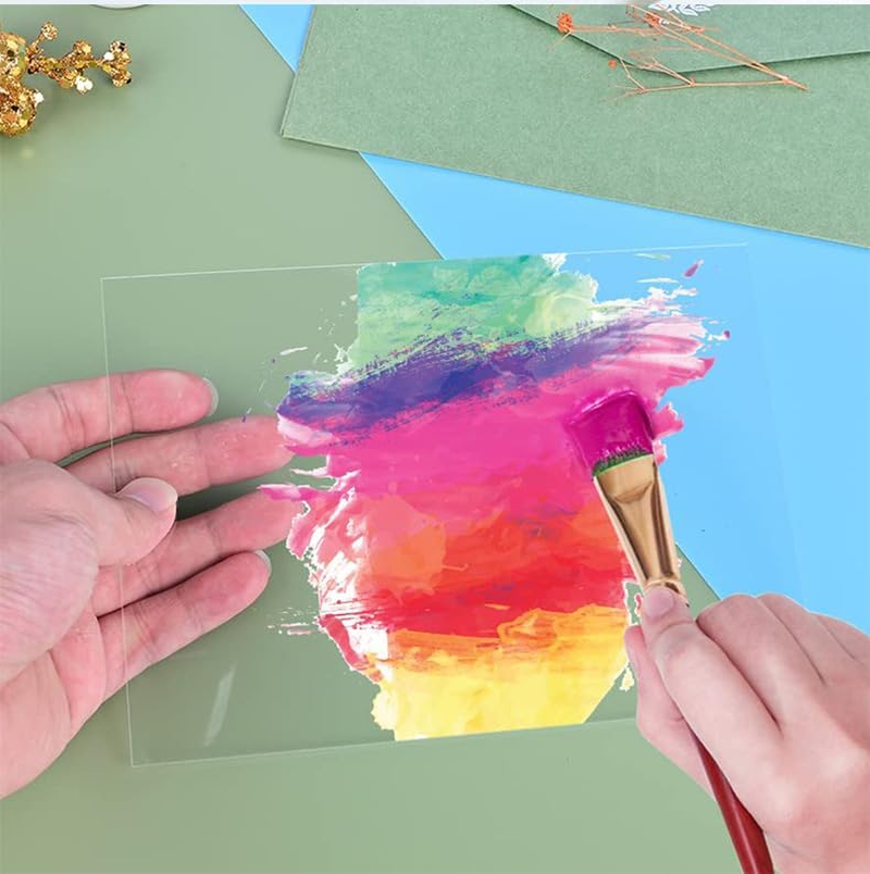 THJOPOKEEL 20 Packs of Acrylic Sheet 12.7 X 17.78 Cm 0.1Cm Thick Clear Extruded Plexiglass for Picture Frame Glass Replacement, Project Display and Painting - Laser Cut Smooth Edges image number 2