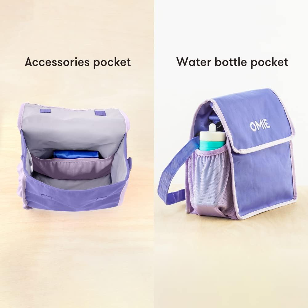 Omiebox Lunch Bag - Washable, Foldable, Durable, Waterresistant Fabric with Interior Pocket and External Bottle Holder image number 5