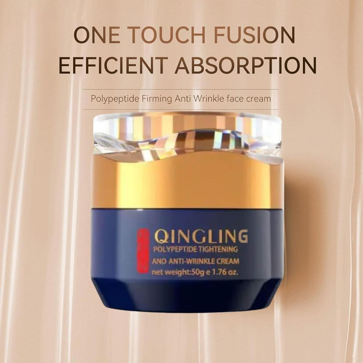 Qing Ling Face Cream, Qing Ling Face Cream anti Peptide, Day & Night Moisturizing Facial for Women & Men (1Pcs)