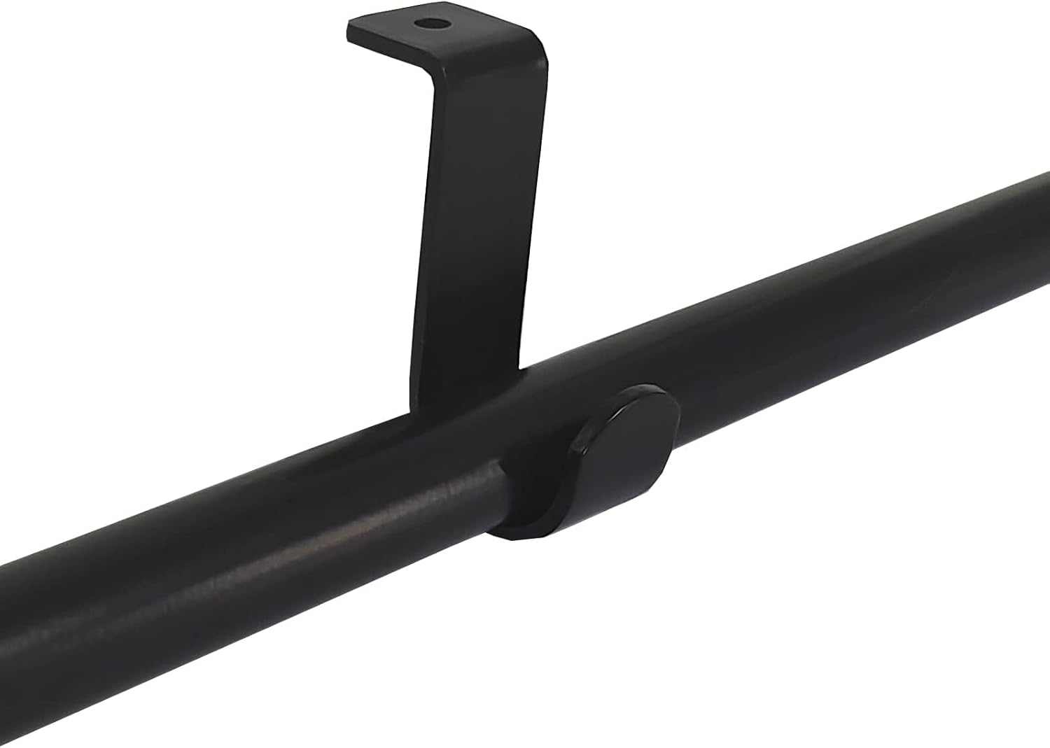 Kowibcl Curtain Rod Brackets for Ceiling-Mounted, Drapery Rod Holder for 1" Diameter Rod, Set of 2, Black - 3, Silver image number 2