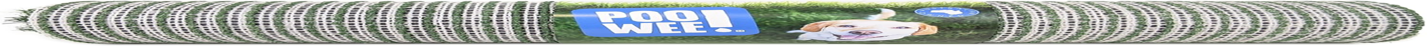 POOWEE! Portable Potty Synthetic Grass Replacement, 57X46Cm, Green - Easy-Clean Pet Potty Mat for Indoor & Outdoor Use, for Slide-Out Tray Systems, Aussie Owned