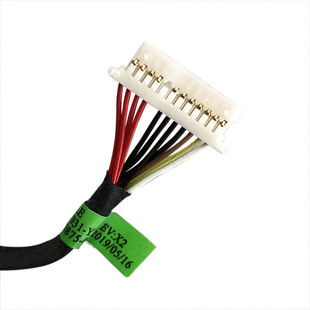 Gintai Replacement for HP 16-A 16-A0118NF 16-A0051WM, 15-EC 15-EC0013DX L71031-Y14 L71031-YS14 L71031-S14 DC in Power Jack Cable Charging Port Socket Harness image number 4