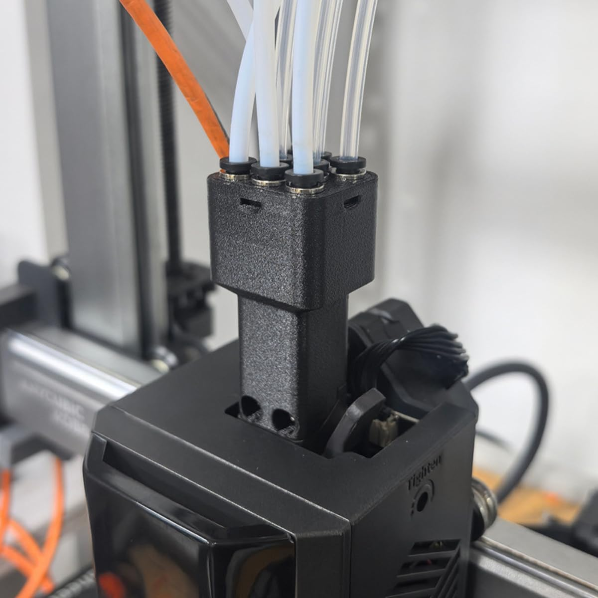 For Anycubic 8 Colors Filament Hub 8-In-1, Filament Hub Compatible with Kobra 3/3 MAX/S1 PRO, 8-Color Compatibility, Tangle-Free Guide Channels, Smooth Feeding, Space-Saving Filament Organizer Part image number 1