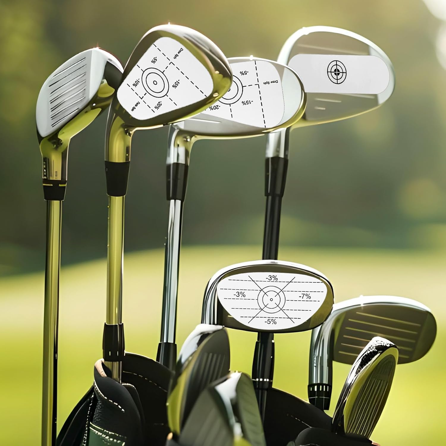 Golf Impact Tape Labels 150 PCS, Golf Impact Stickers for Swing Training Improve, JOMWEN Self-Teaching Sweet Spot and Consistency Analysis, Improve Golf Swing Accuracy and Distance image number 3