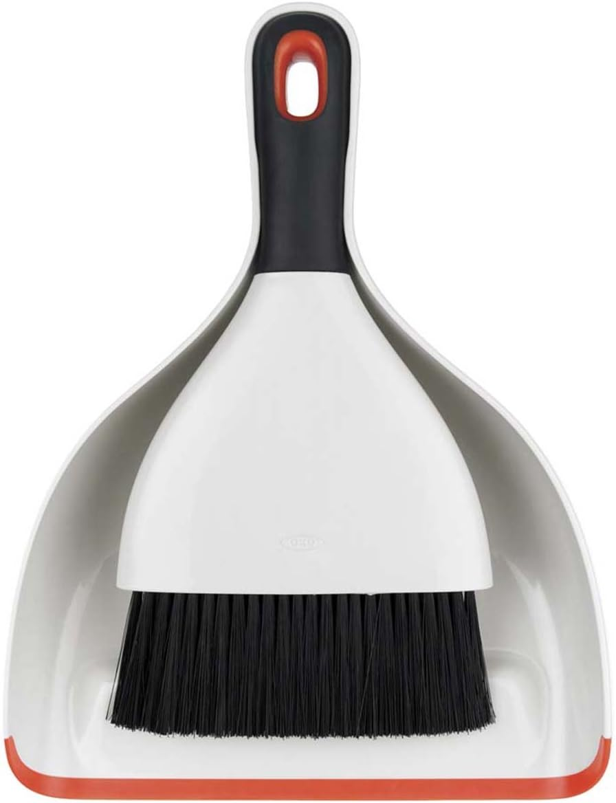 OXO Good Grips Dustpan and Brush Set, White image number 2