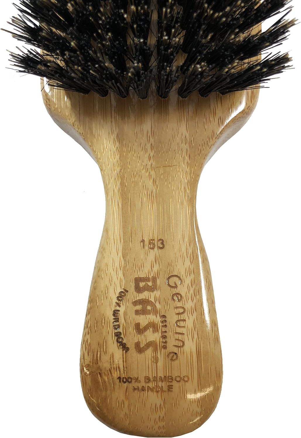 Bass Brushes 100% Wild Boar Bristle Classic Men'S Club Style Hair Brush, with 100% Pure Bamboo Handle, Shines, Conditions, and Polishes. Model #153 image number 1