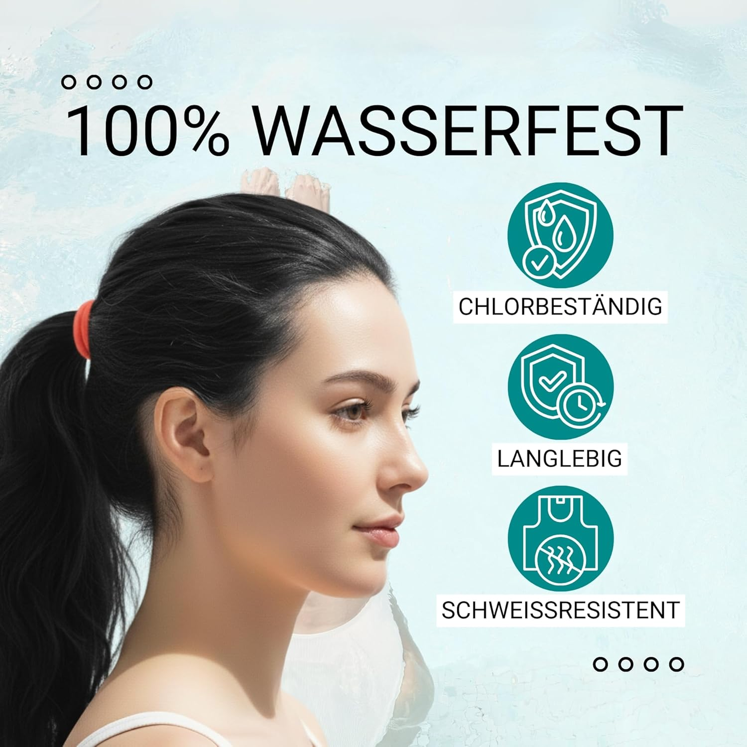 Haarallerliebst Silicone Hair Bobbles (Pack of 9, Salmon Colour, 5 Cm) with Storage Box image number 5