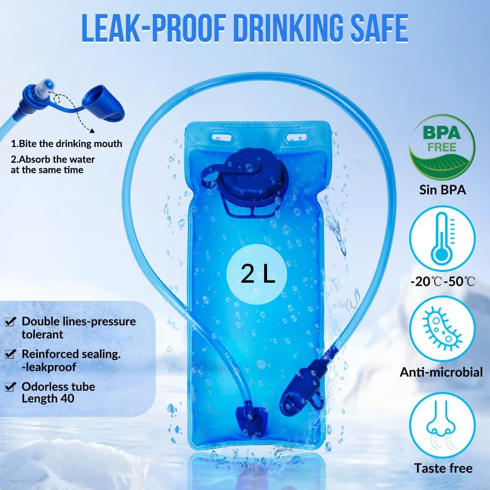 WOTOW Hydration Pack - Hydration Backpack, and Hydration Vest Hydration Bladder Are Suitable for Both Men and Women during Hiking Camping image number 1