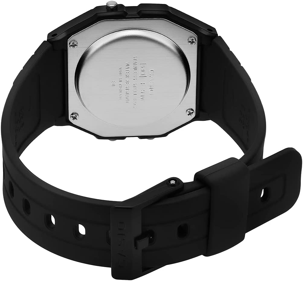 CASIO Unisex Adult'S F91W-1 Digital Watch, Black image number 2