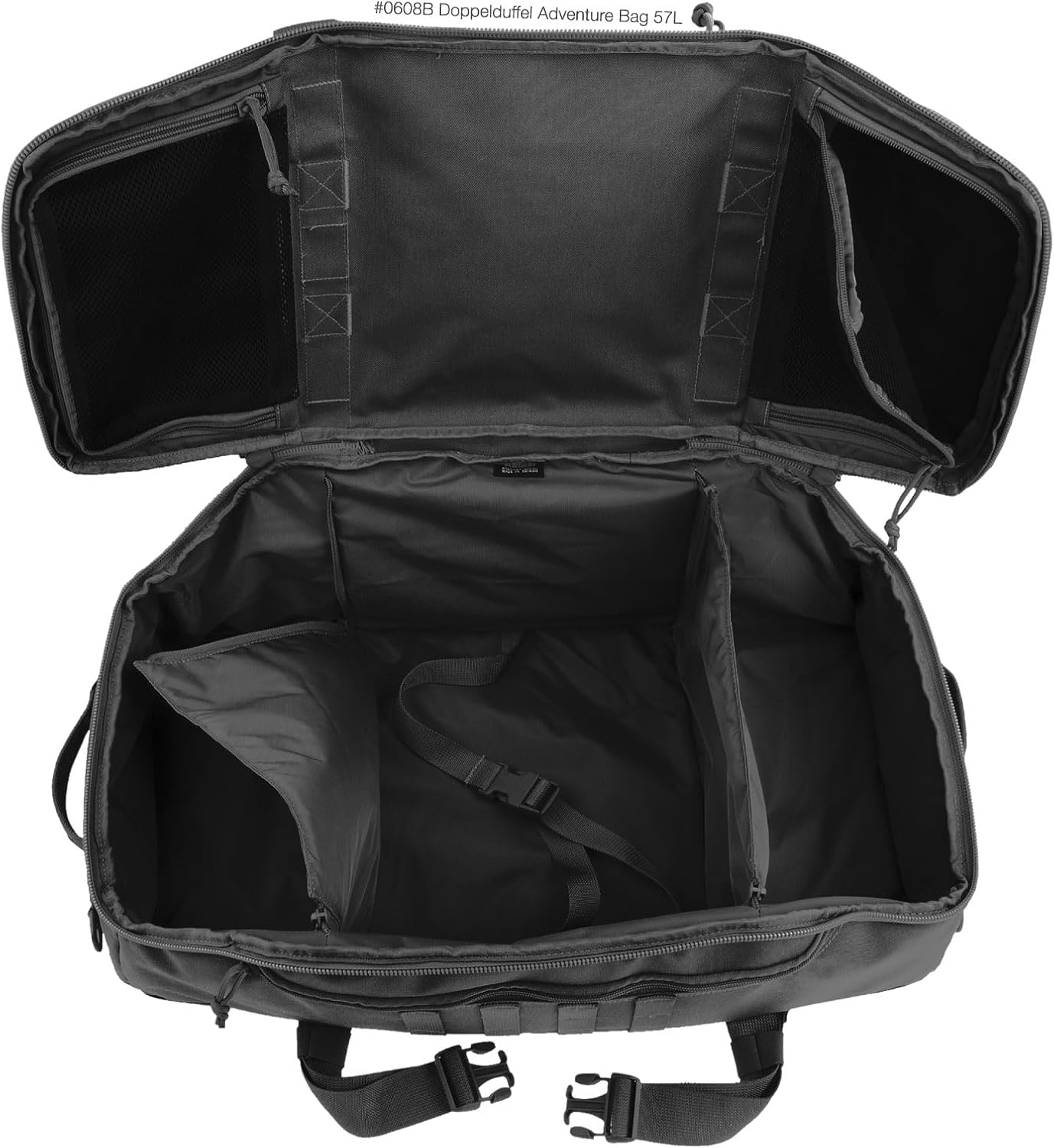 Maxpedition Doppelduffel Adventure Bag - Black image number 3