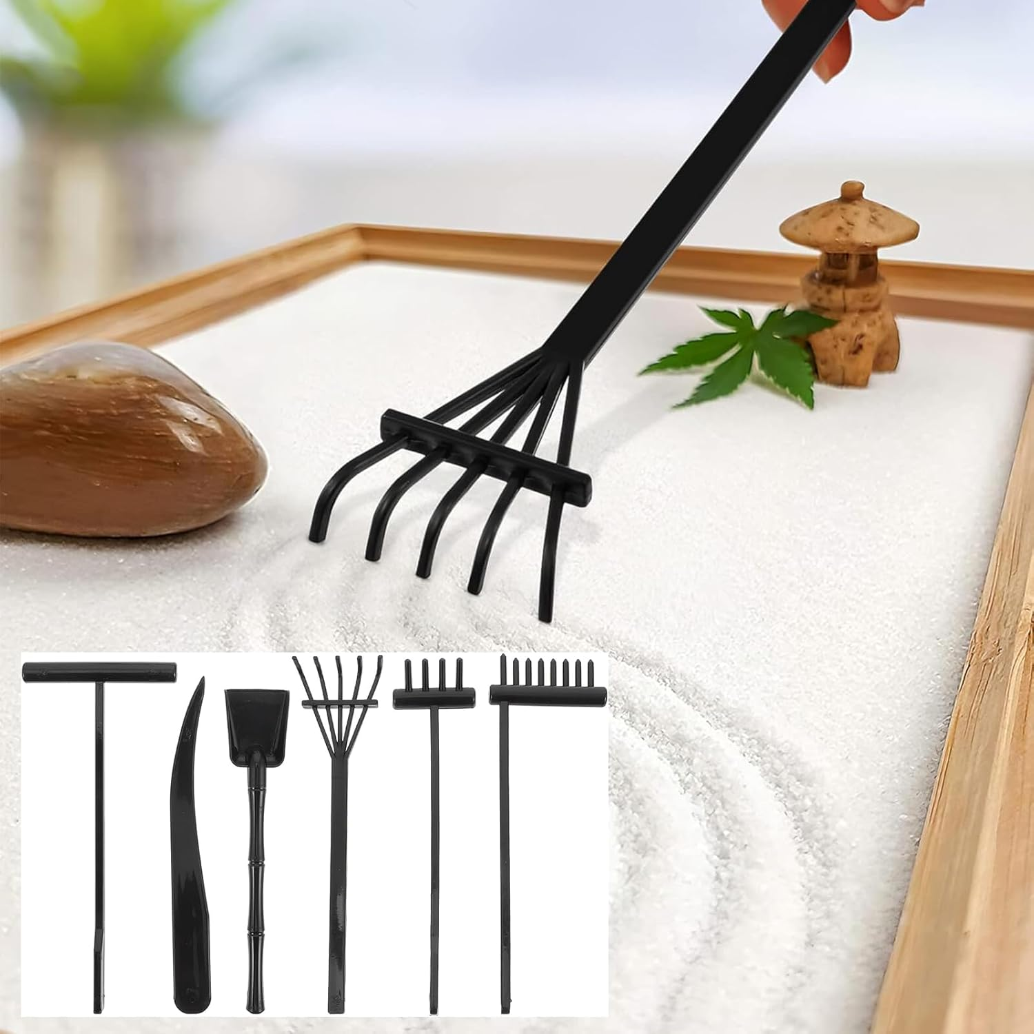 Zen Garden, Set of Zen Sand Rake Tools 12Pcs Rake Crafts Sand Rake for Zen Garden Accessories Set for Sand Table (12 Pack) image number 2