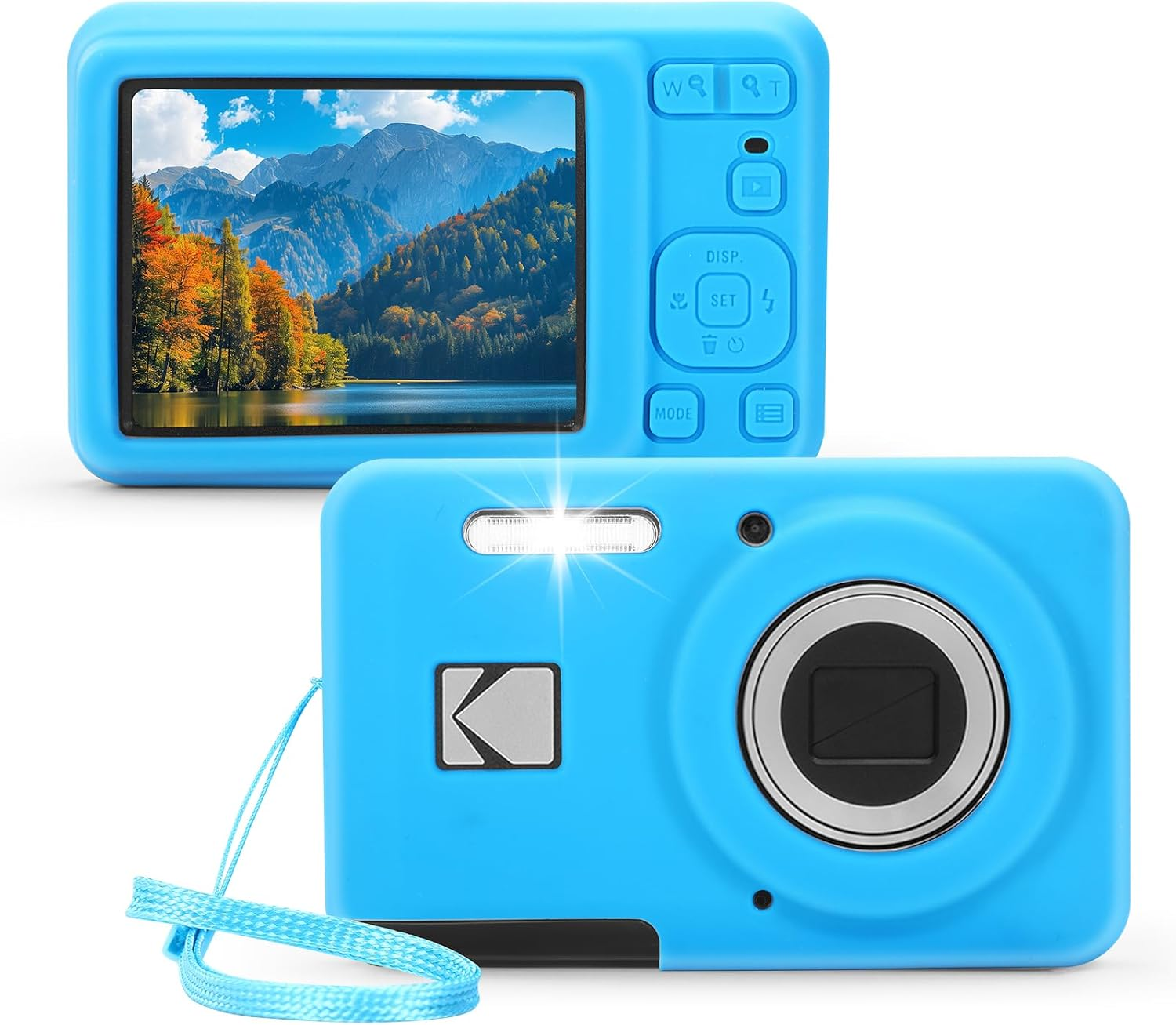 EUGOOCX Silicone Camera Case Compatible with Kodak PIXPRO FZ55, Soft Silicone Cover Anti-Scratch Digital Camera Protective Sleeve (Pink)