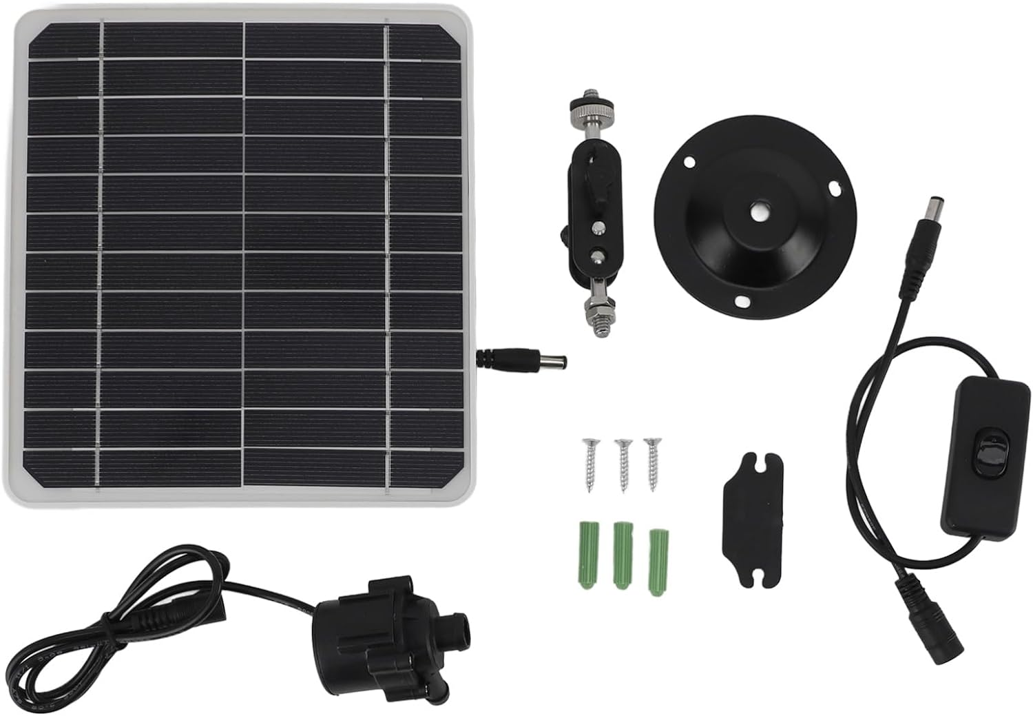 High-Power 50W Solar Fountain Kit with Unique Design for Efficient Water Output, Suitable for Bird Bathing Fish Tanks, ABS Material image number 3