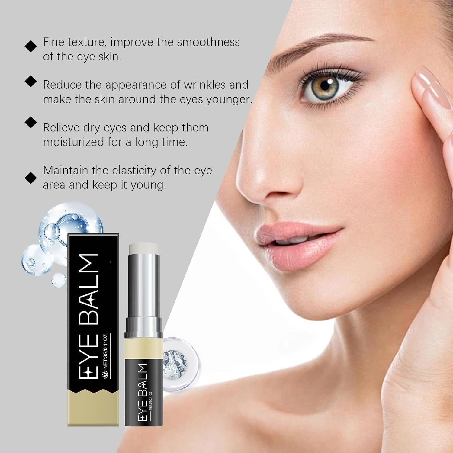 Lumibalm Stick for under Eye Bags, Lumistick for Eye Bags, Lumibalm Eye Serum Stick, Antiaging Eye Cream Stick, Reduce Fine Lines, Erases Eye Bags within Minutes(2Pcs) - 2Pcs image number 2