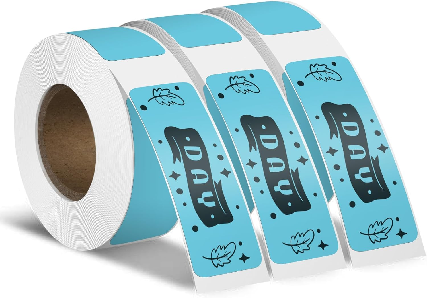 3 Rolls Thermal Label Maker Tape 12 X 40 Mm White Self-Adhesive Stickers Paper Vinyl Decals Waterproof Name Tag for Home Office School 480 PCS