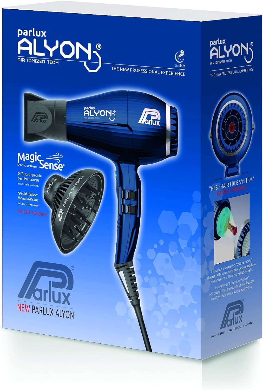 Parlux Alyon Ionic Midnight Blue Hair Dryer + Magic Sense Diffuser