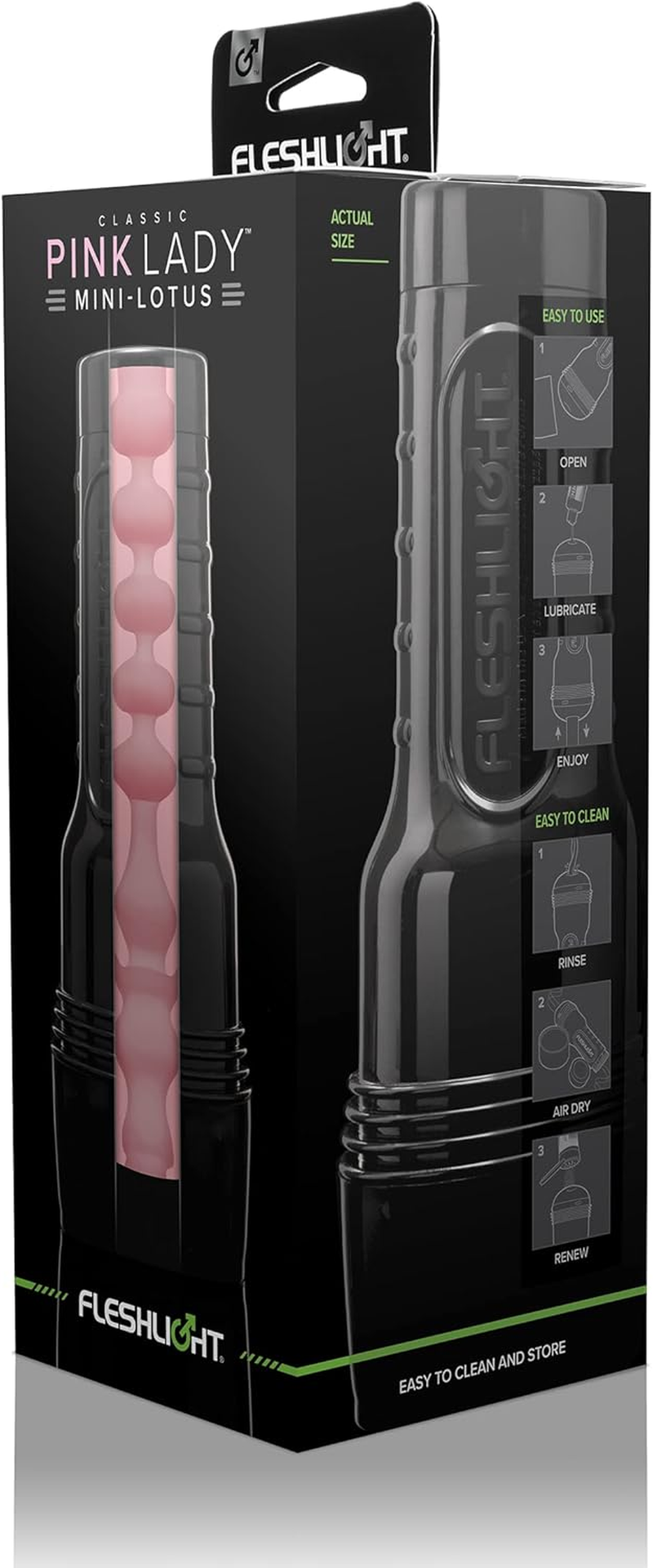 Fleshlight | Pink Lady Mini Lotus | Realistic Male Masturbator | Secret Storage image number 6