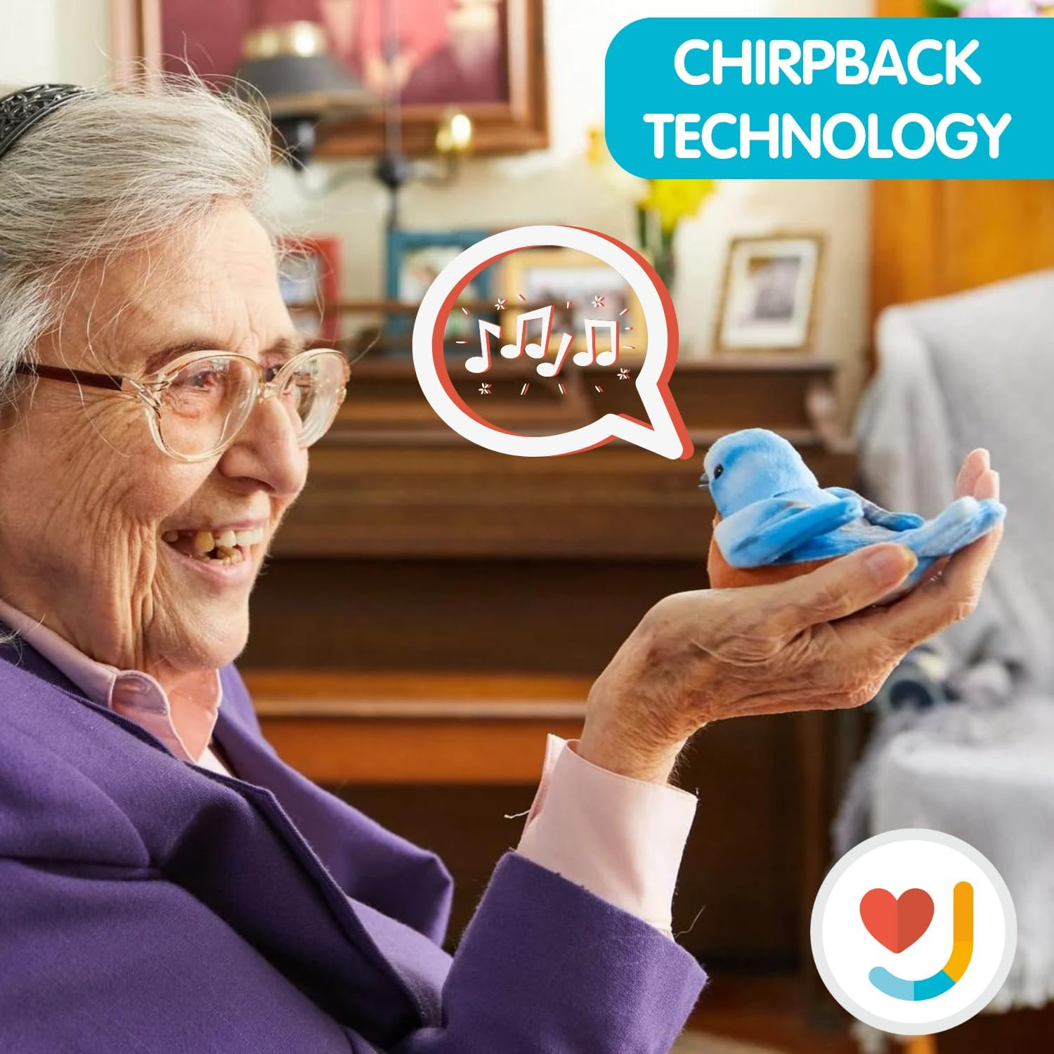 JOY for ALL Walker Squawker, Cheery Animatronic Bird, Interactive Companion, Reminds You Not to Forget Your Walker - Cardinal - Cardinal image number 5