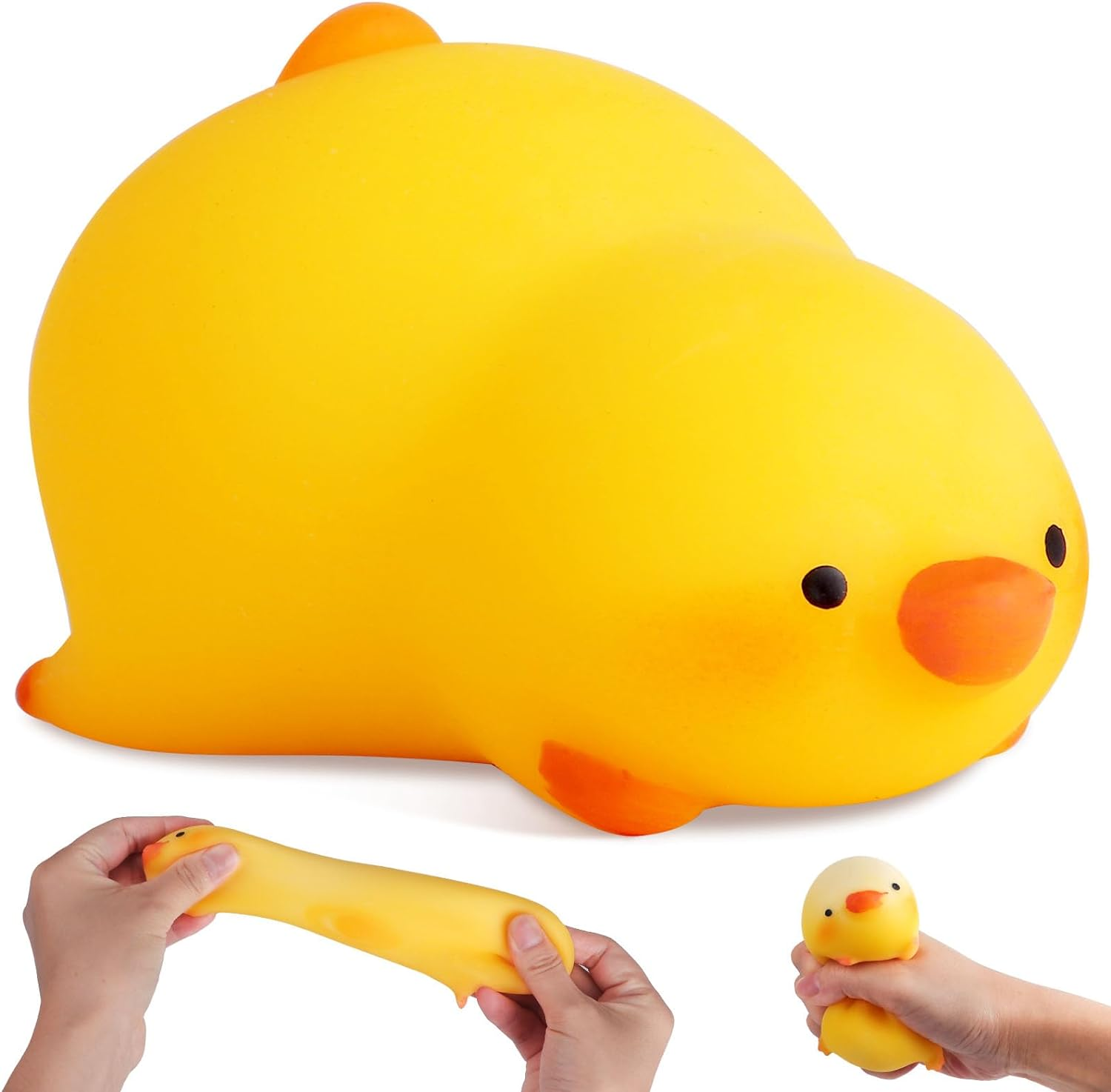 Duck Squishy Stress Balls for Kids and Adults, Dough Ball,Squishy Toys, Squeeze Sensory Toys, Animal Squeeze Stress Balls Squishy Fidget Toys for Anxiety Relief, Squishy Ball for Autism ADD/ADHD image number 5