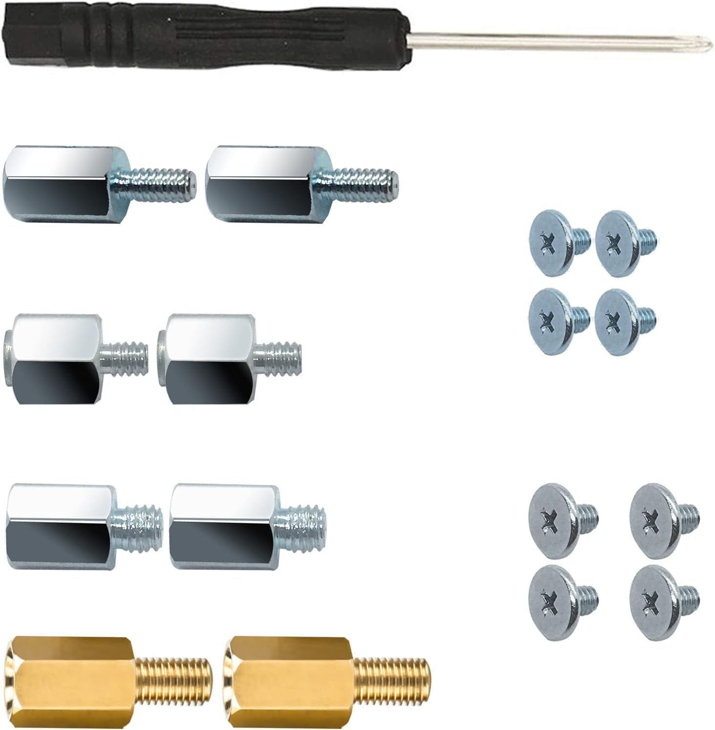 Hard Disk Laptop Repair KİT, M.2 Ssd Screws Laptop Nvme M2 Ps5 Screws Suitable for PS5 Asus & Gigabyte & MSI Motherboards image number 5