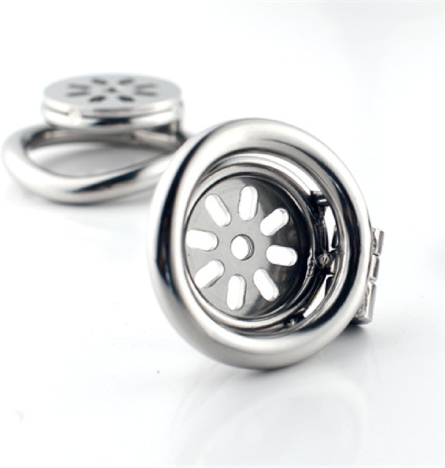 Male Chastity Bondage Cage Metal Penile Lock Stainless Steel Chastity Lock with Hose Penis Bondage Cage 50Mm image number 1