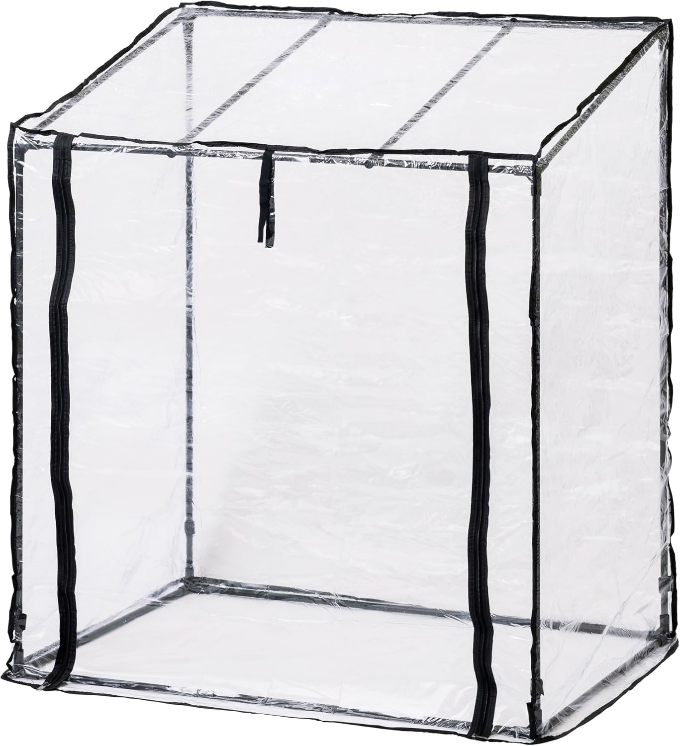 Takasho GRH-04CGC Vinyl House, Vinyl Greenhouse, Flower Stand, Cover, Charcoal Gray, 37.8 X 27.6 X 43.7 Inches (96 X 70 X 111 Cm), 1.1 Lbs (0.55 Kg), Clear, Gardening, Thermal Cover, Plants, Breeding image number 2