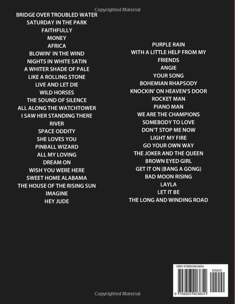 Easy Classic Rock Piano Sheet Music: 45 Timeless Hits for Beginners image number 1