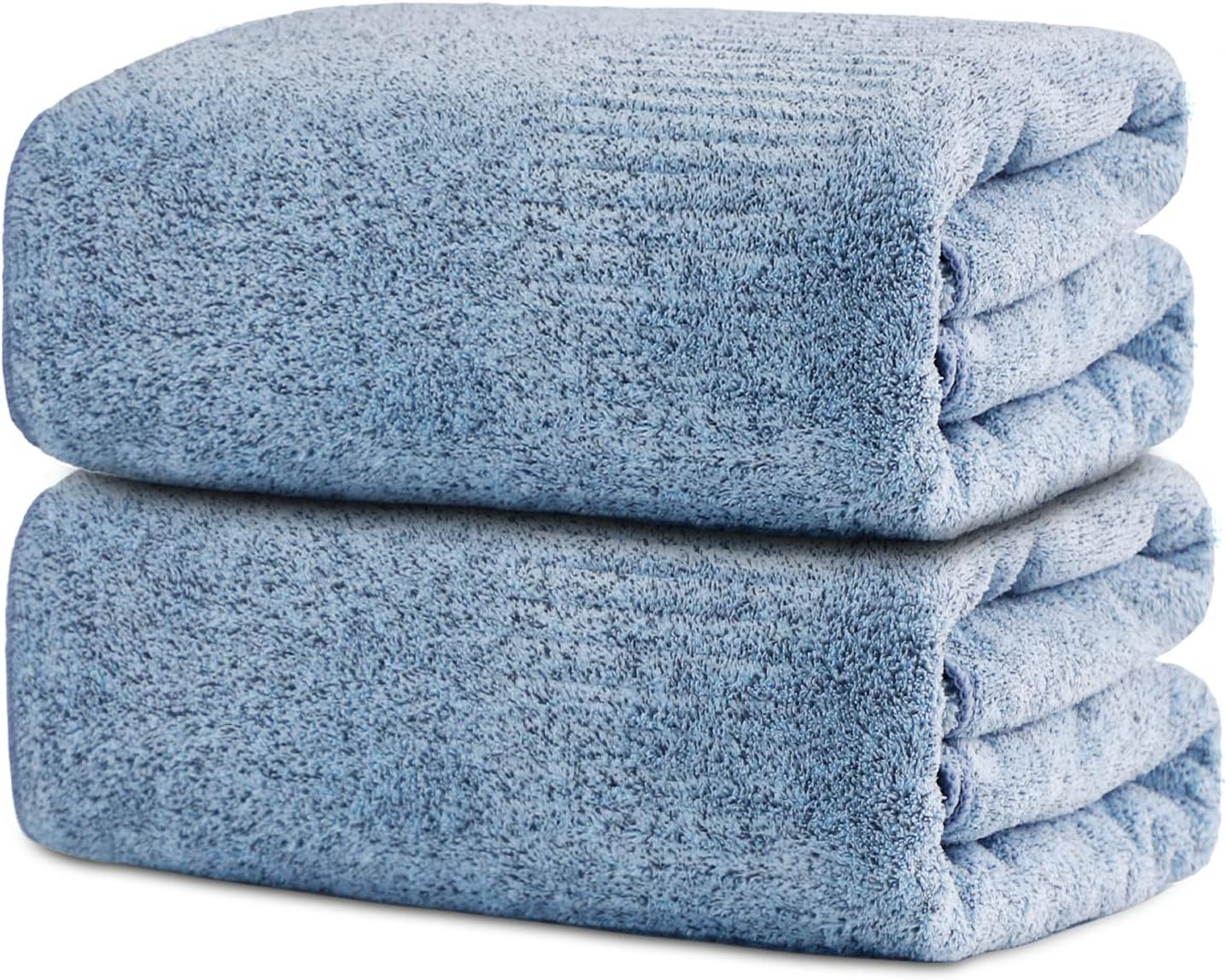 SEISSO Pack of 2 Bath Towel, Premium Bamboo Fibre Bath Sheets 90 X 160Cm, Super Soft, Highly Absorbent and Quick Dry Bath Sheet, Use for Hotel, Spa, Bathroom, Sports Towels, Yoga Towel, Dark Blue