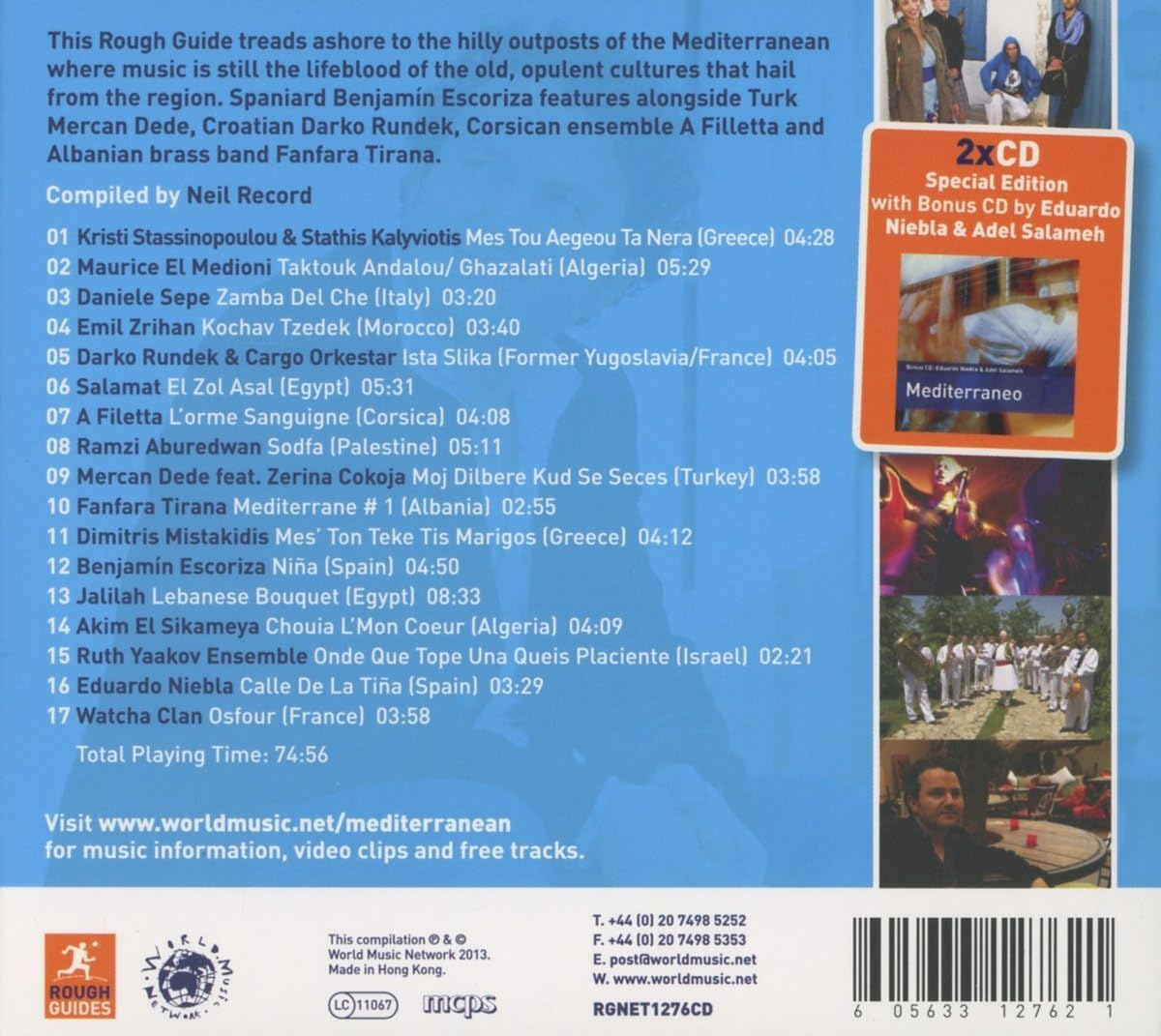 The Rough Guide to the Music of the Mediterranean (2CD) image number 1
