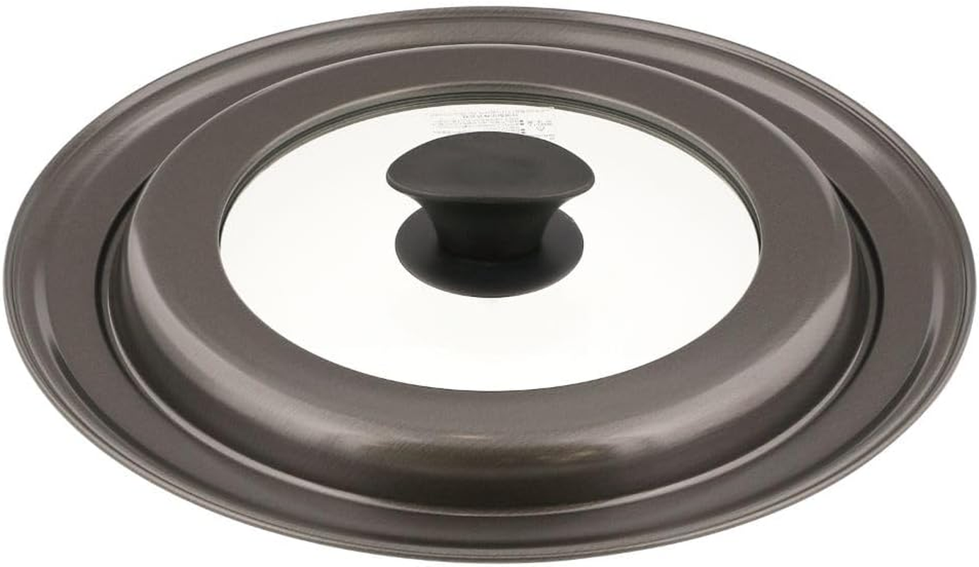Bestco MA-2052 Ecological Frying Pan Cover with Lid 9.4-11.0 Inches (24-28 Cm), Glass Window, M, Made in Japan image number 4
