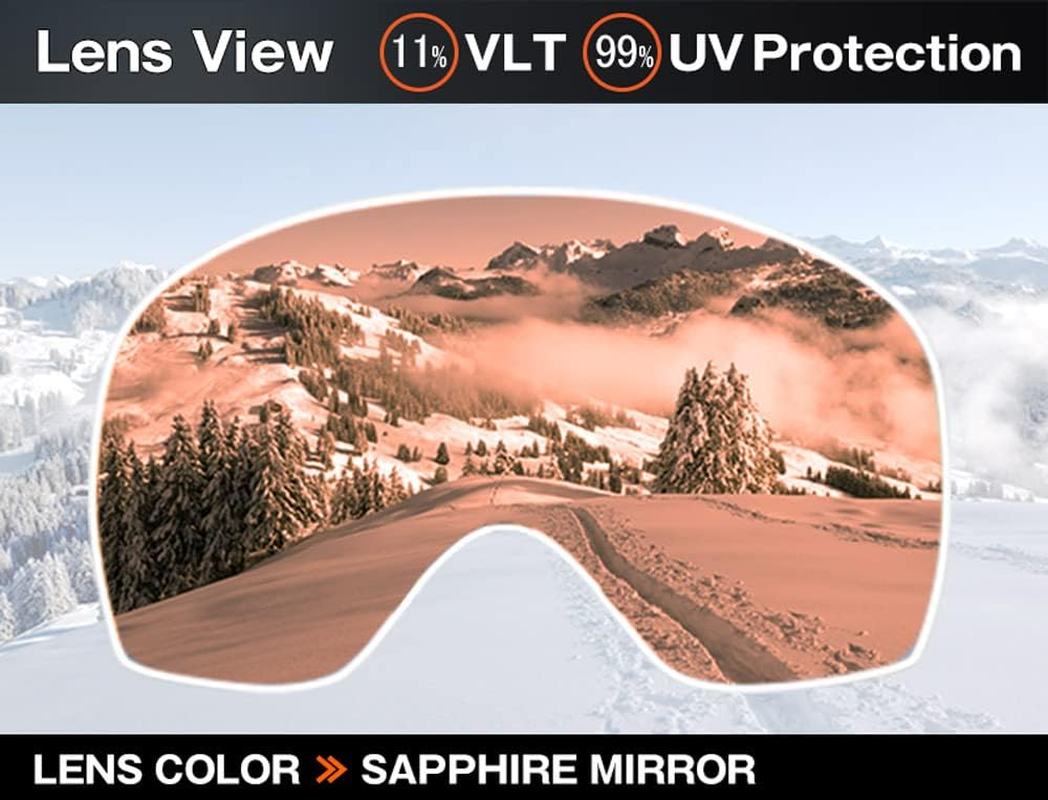 ZERO TECH BASE Replacement Lens for Oakley Flight Deck XL Snow Goggle Ski Snowboad image number 6