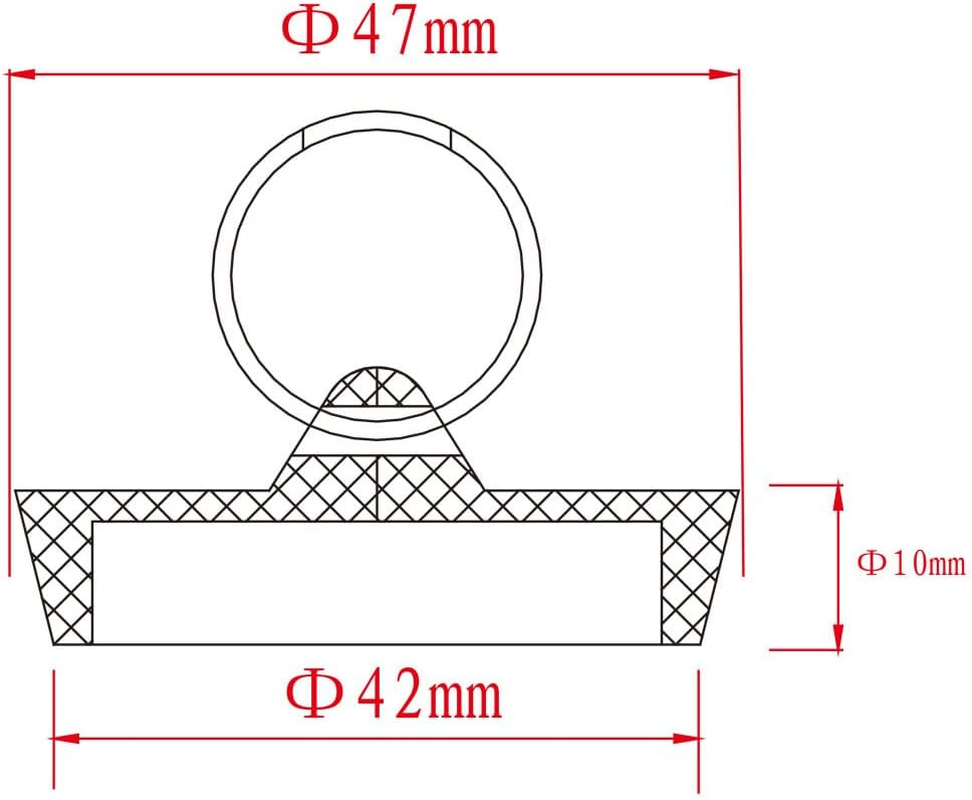 Talea 2PCS Drain Strainer Cover, PVC Stopper, Kitchen Sink Strainer Lid,60Mm*H10Mm, (QS069C007) image number 2