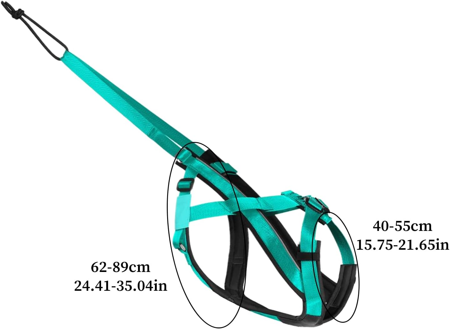 Pulling Harness for Dogs | Reflective Big Dog Harness,Comfortable Adjustable Strap for Sled Training Walking Pulling Exercise Outdoor Activities image number 5