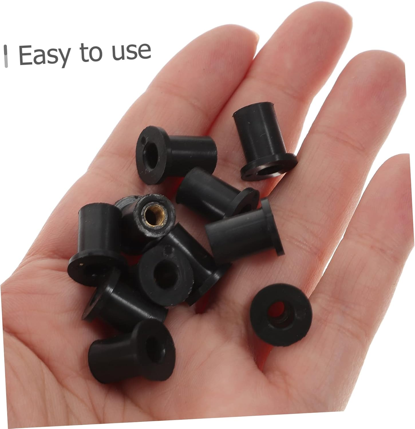 ERINGOGO 2Sets Motorcycle Accessories 5/16 Inch Well Nuts Windscreen Nuts Set Motorcycles Easy to Install 25Pcs*2 image number 4